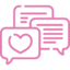 comment pink